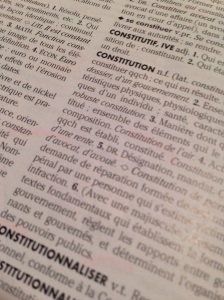 La Constitution dans le dictionnaire
